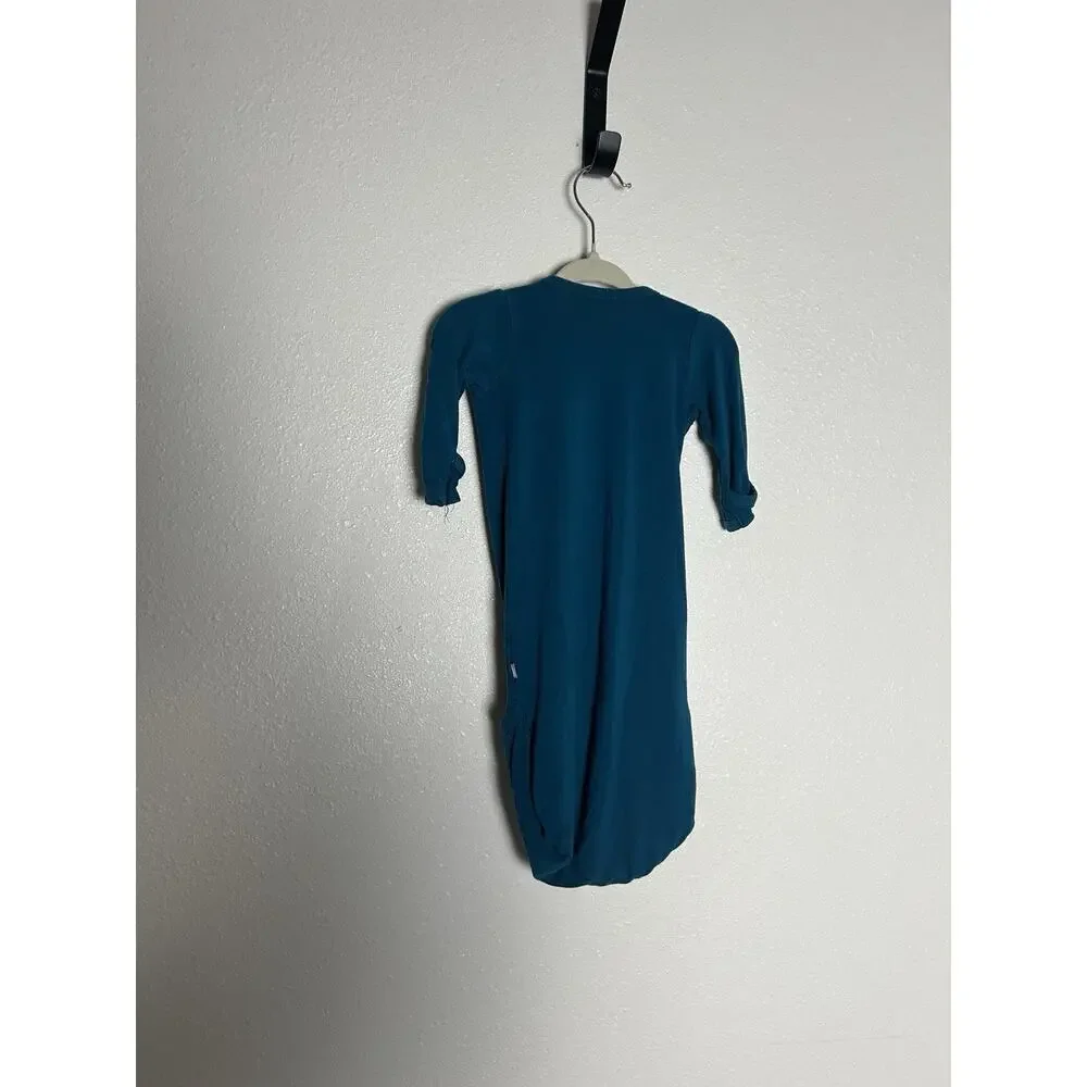 EUC Kyte Baby Teal Snap Front Bamboo Bundler 0-3 Months